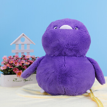 小鸡彩虹毛绒公仔鸡年吉祥生日礼物儿童娃娃玩具婚庆礼品 小紫(violet
