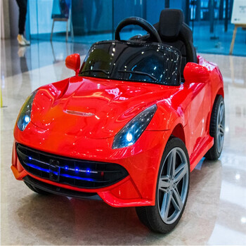 儿童电动车可坐人四驱充电童车四轮带遥控宝宝汽车男女小孩玩具车浅