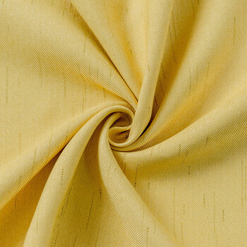 棉麻遮光窗帘成品布料简约现代卧室客厅落地遮阳布窗帘窗纱 柠檬黄-布