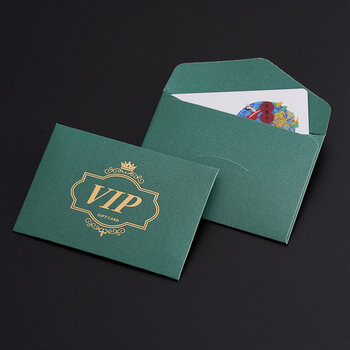 萌之瑶   会员卡卡套vip购物卡礼品卡包装西式小信封贵宾卡名片封套