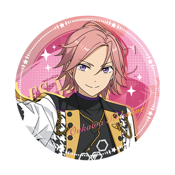 祭同人设计代餐羽风薰游木真仙石忍周边镭射玻璃吧唧徽章 樱河琥珀