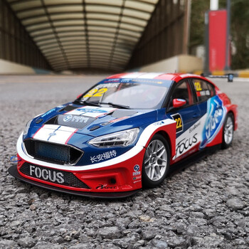 1:18 2020款 新一代福克斯 三厢长安福特 ctcc赛车 合金汽车模型车模*