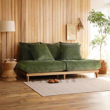 简易沙发 无扶手沙发客厅 现代简约小户型客厅家具日式宅寂风小户型
