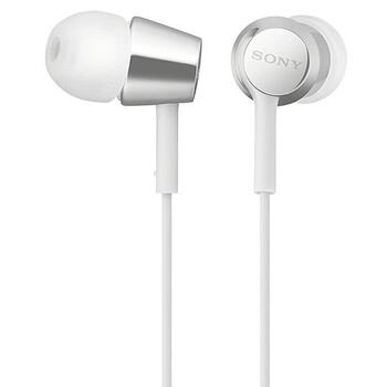 索尼sonysony入耳式耳机有线高音质带麦立体声白色官方标配