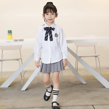 幼儿园园服夏装英伦学院风小学生校服套装儿童班服大合唱演出毕业