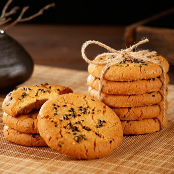 黑芝麻桃酥饼蔗老人正宗宫廷点心零食老式糕点 山药桃酥1斤18袋36片