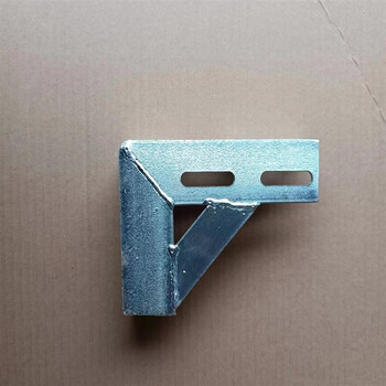 简梓角固定件支架三角架托架l型角码三角铁支架90度角镀锌三角支 银色