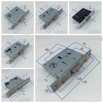 室内房门锁具锁芯 50大单舌插芯5745锁体十字槽 35-45mm 5850大单舌