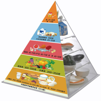 膳食宝塔模型版膳食宝塔中国居民膳食平衡宝塔食物膳食金字塔营养食物
