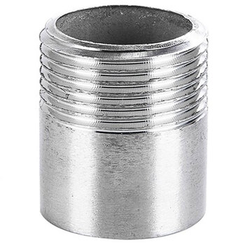 星期十 201不锈钢3分 dn10(总长24mm) 单头丝外丝直通水管焊接对接头