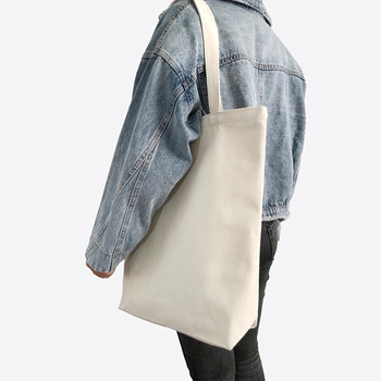 乌鹿时尚环保袋帆布袋大号拉链包购物袋男女大容量单肩手提包大容米