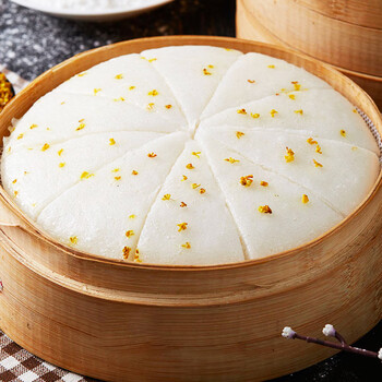 蔚鲜来 白糖桂花糕300g 糯米发糕年糕 广式早茶点心 宝宝儿童早餐面点