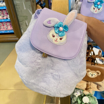 乐加酷上海迪士尼国内代购星黛露达菲杰拉多尼毛绒双肩背包时尚可爱