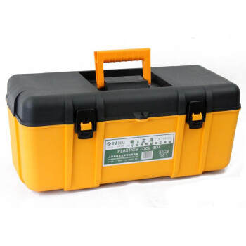 老A（LAOA）LA109323 工具箱 黄黑重型塑料手提箱工具盒车载收纳箱23英寸加厚