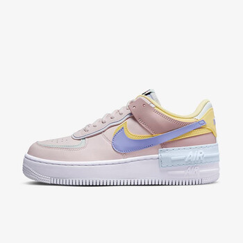耐克nikenike女鞋airforce1空军一号af1低帮马卡龙黄粉紫休闲39