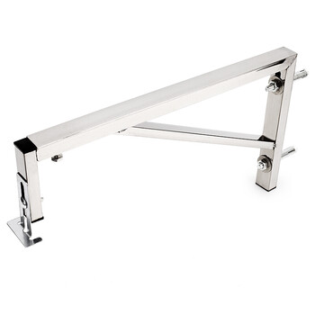 不锈钢台下盆方管伸缩大小台面板洗手洗脸台盆支架托架三角支撑架 35t