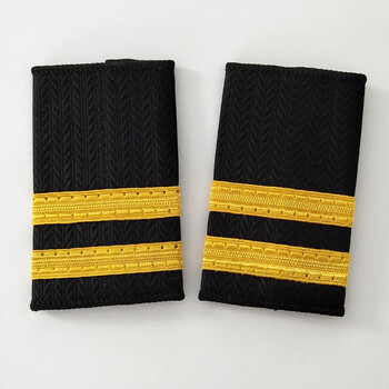 黛惑中国航空飞行员通用肩章 金色徽章 机长空少乘务员徽章 航空学员