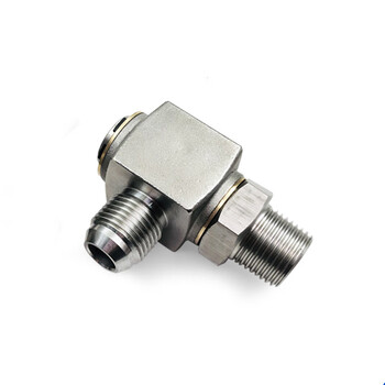 蚁揽月 液压旋转接头不锈钢直角旋转接头卷管器360度万向高压回转接头