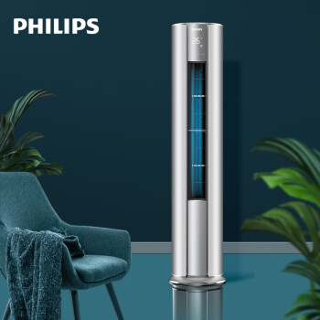 飞利浦(Philips)空调2匹 23-34㎡适用 新一级能效 变频冷暖 客厅立式圆柱柜机 FAC50V1Ea3SR(深空灰) 2匹