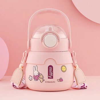 苏泊尔supor同款kitty大肚杯保温杯女大容量儿童水杯316食品粉色米菲