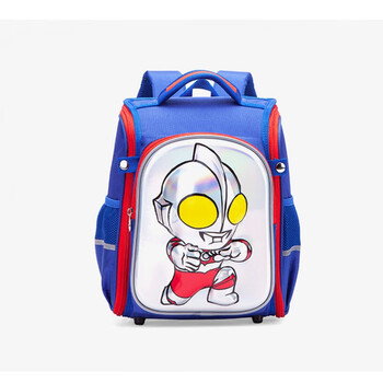 米唯拉奥特曼书包小学生男童男孩儿童背包一二三四五年级双肩包蓝色
