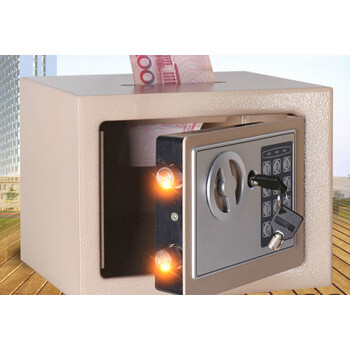 土豪金电子密码锁存钱罐