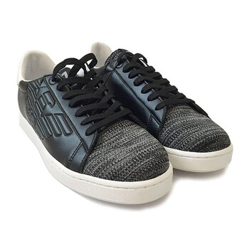 阿玛尼armani男黑色男士运动鞋黑色5