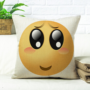 滑稽表情包抱枕被子两用汽车沙发靠垫学生儿童靠枕亚麻枕套不含芯 4