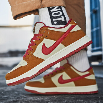 aj联名dunk北卡蓝sb板鞋莆田空军一号低帮女lowsb棕色红钩36