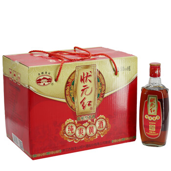 古越龙山状元红纯爽黄酒500ml 6瓶整箱价礼盒装10 半干型黄酒 图片价格品牌报价 京东