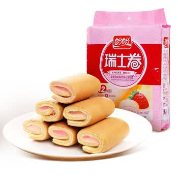 瑞士卷草莓味240g*3袋