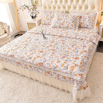 积象床盖款夏被四件套韩式公主风凉感亲肤棉单人被薄被子夏季1518床