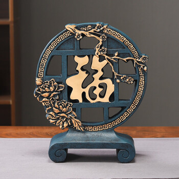 创意天鹅摆件家居客厅装饰品结婚礼物乔迁新居礼品酒柜工艺品 福临如