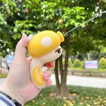 憨小伙新款儿童水枪卡通玩具戏水游玩男女孩批发抽拉式可爱小水枪蘑菇