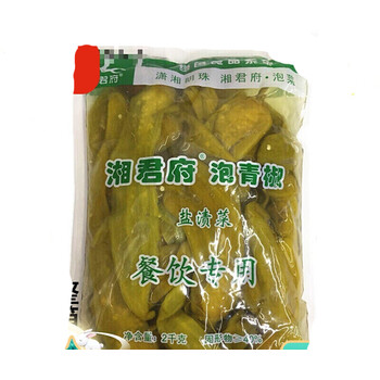 湖南泡青椒 湖南泡辣椒 青泡椒 湖南特产 2000克 泡青椒5袋