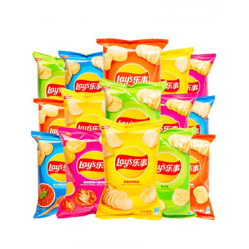 乐事薯片小包批发办公室怀旧零食休闲小吃整箱12g土豆片 40克袋装 5味