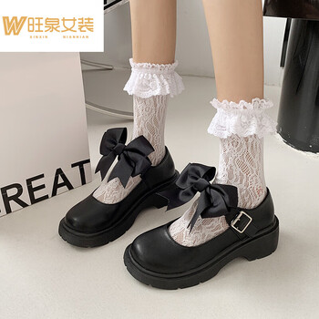 悠曼娅小学生礼仪小皮鞋女初中生黑色少朗诵校服公主鞋合唱表演出鞋
