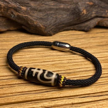 卡汐沐西藏九眼天珠玛瑙手链九眼天珠手链老矿天然玛瑙男女手绳纳福转