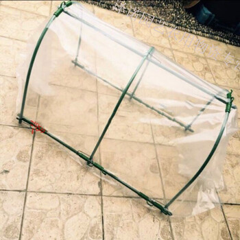 棚架家用家庭冬季防冻蔬菜简易小型棚架包塑菜棚户外塑钢挡雨椭圆防寒