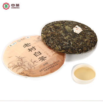 中粮中茶牌 福鼎白茶 蝴蝶牌茶叶 老树白茶5901白茶饼 2017年 整提(7