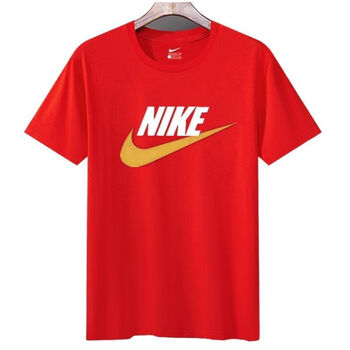 高考衣服红色对号男半袖学生中考运动t恤女纯棉汗衫半袖情侣nike 红色