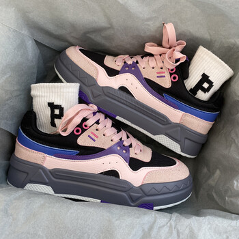 威少库里夏季ins风女鞋小众设计感学院增高情侣老爹鞋学生厚底透气