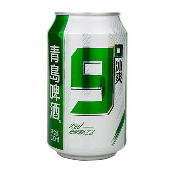 tsingtao9预售120发货330ml1224罐装冰爽西安产青岛九度啤酒330mlx12