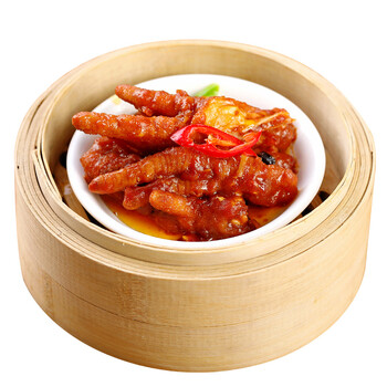 t添运楼广式豉汁蒸凤爪5斤中凤爪港式茶楼冷冻点心虎皮鸡爪炸凤爪