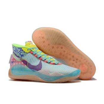 【国货之光】灭世纯原杜兰特15代篮球鞋kd15黑蓝双气垫kd12勇士实战