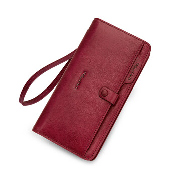 williampolo保罗男士钱包真皮长款钱夹复古高级大容量卡包情侣手拿包