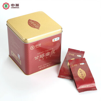 中粮中茶黑茶 湖南安化黑茶 甘醇金茯 罐装182g