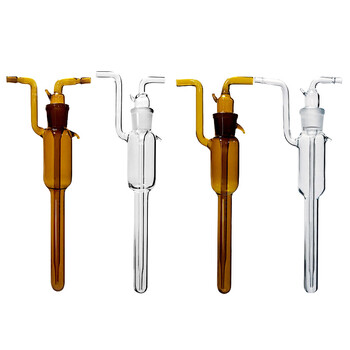 实验室透明棕色大型气泡吸收管 气体采样管 大包吸收管 透明10ml