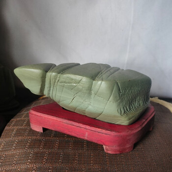 长白山松花石,产地天然奇石 绿色象形避雨 奇石摆件【图片 价格 品牌