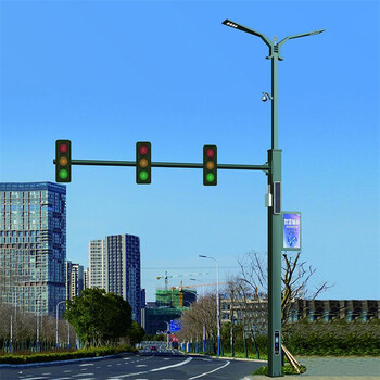 综合杆多杆合一造型智慧路灯专用防水灯杆市电路灯灯杆交通信号灯 led